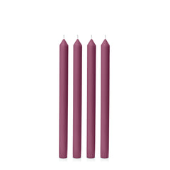 Plum 30cm Dinner Candles Pack of 4
