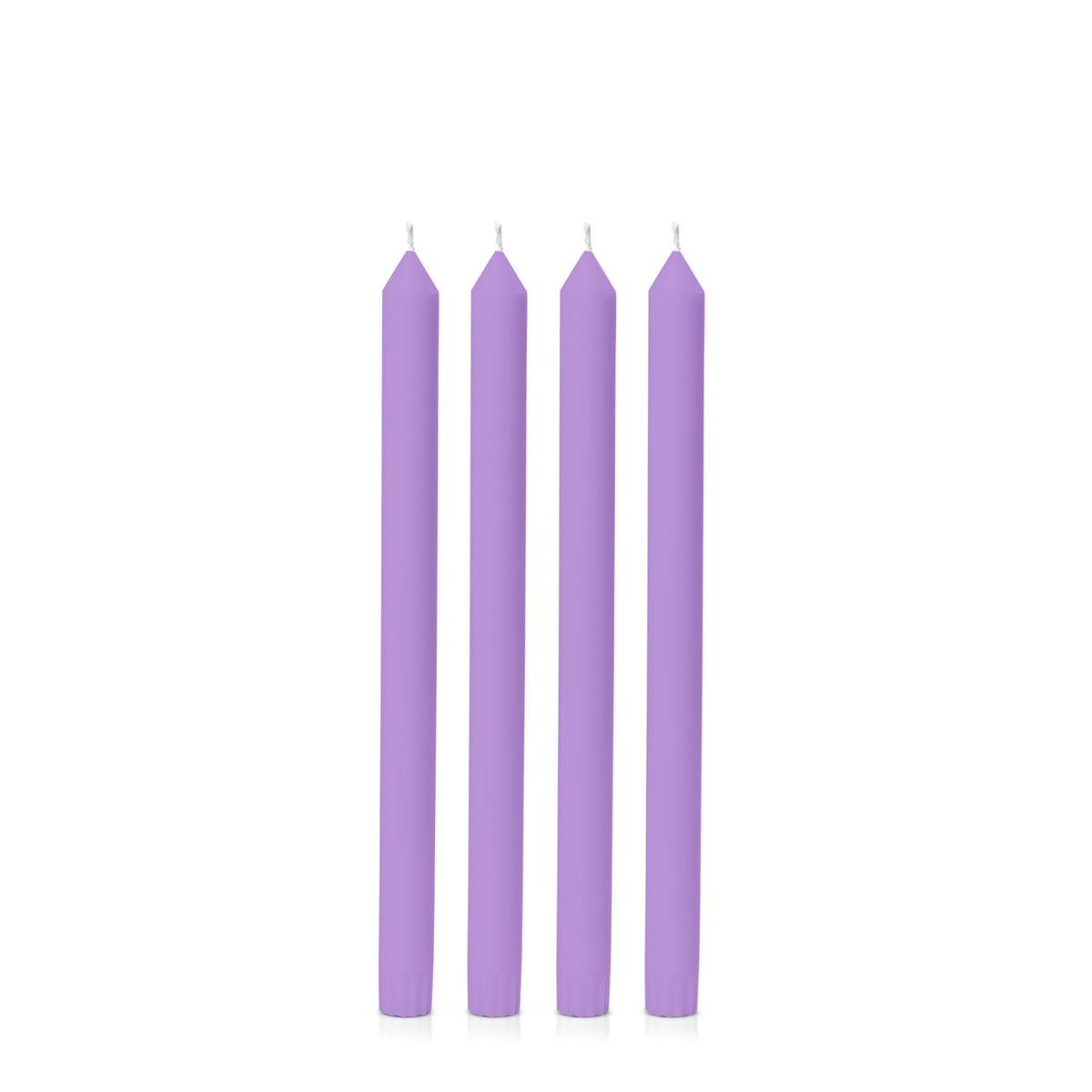 Purple 30cm Dinner Candles Pack of 4