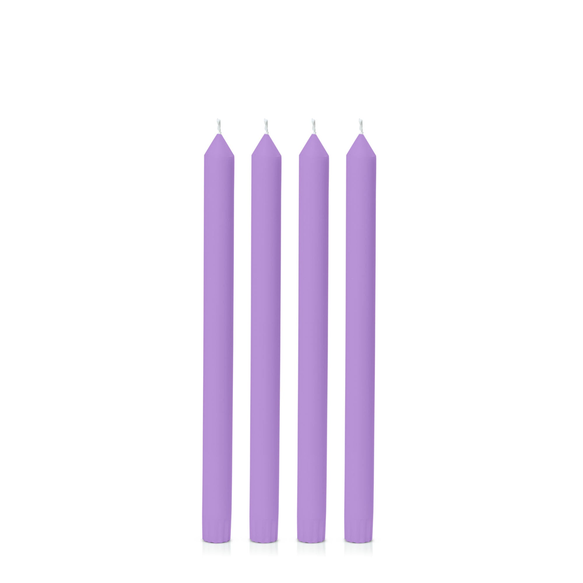 Purple 30cm Dinner Candles Pack of 4
