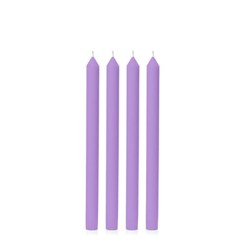 Purple 30cm Dinner Candles - Pack of 96