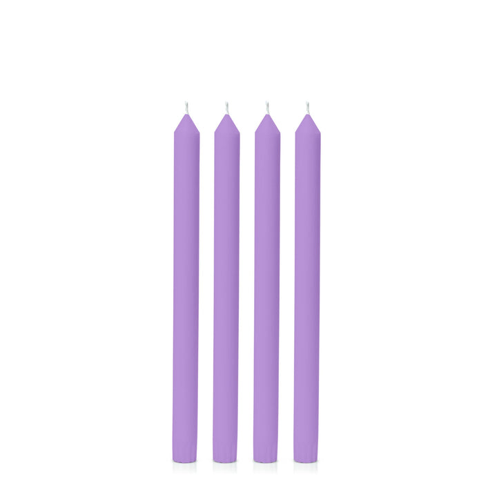 Purple 30cm Dinner Candles - Pack of 96