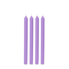 Purple 30cm Dinner Candles Pack of 4