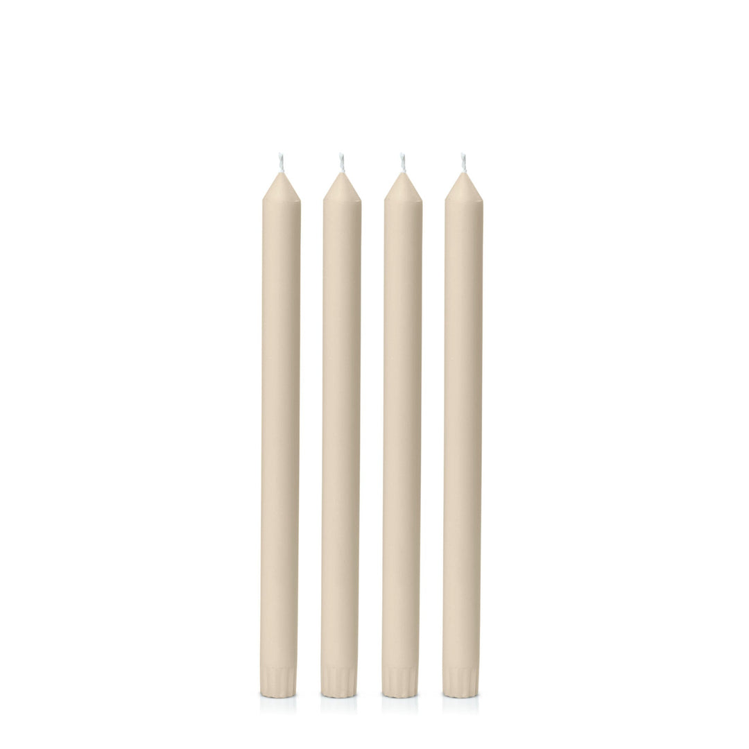 Sandstone 30cm Dinner Candles - Pack of 96