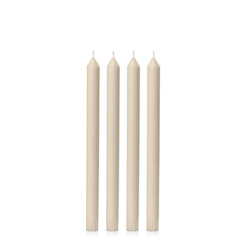 Sandstone 30cm Dinner Candles - Pack of 96