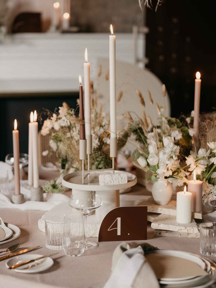 Sandstone 30cm Dinner Candles - Pack of 96