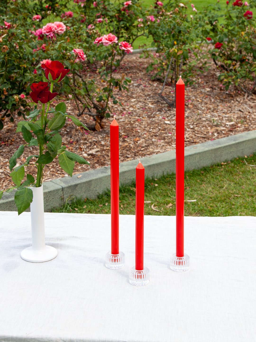 Scarlet 30cm Dinner Candles - Pack of 96