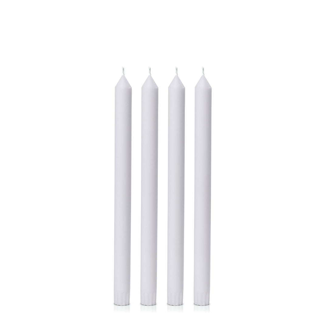 Silver Grey 30cm Dinner Candles - Pack of 96