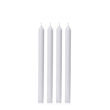 Silver Grey 30cm Dinner Candles - Pack of 96
