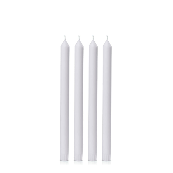 Silver Grey 30cm Dinner Candles - Pack of 96