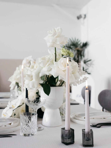 Silver Grey 30cm Dinner Candles - Pack of 96