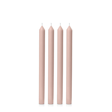 Vintage Blush 30cm Dinner Candles - Pack of 96