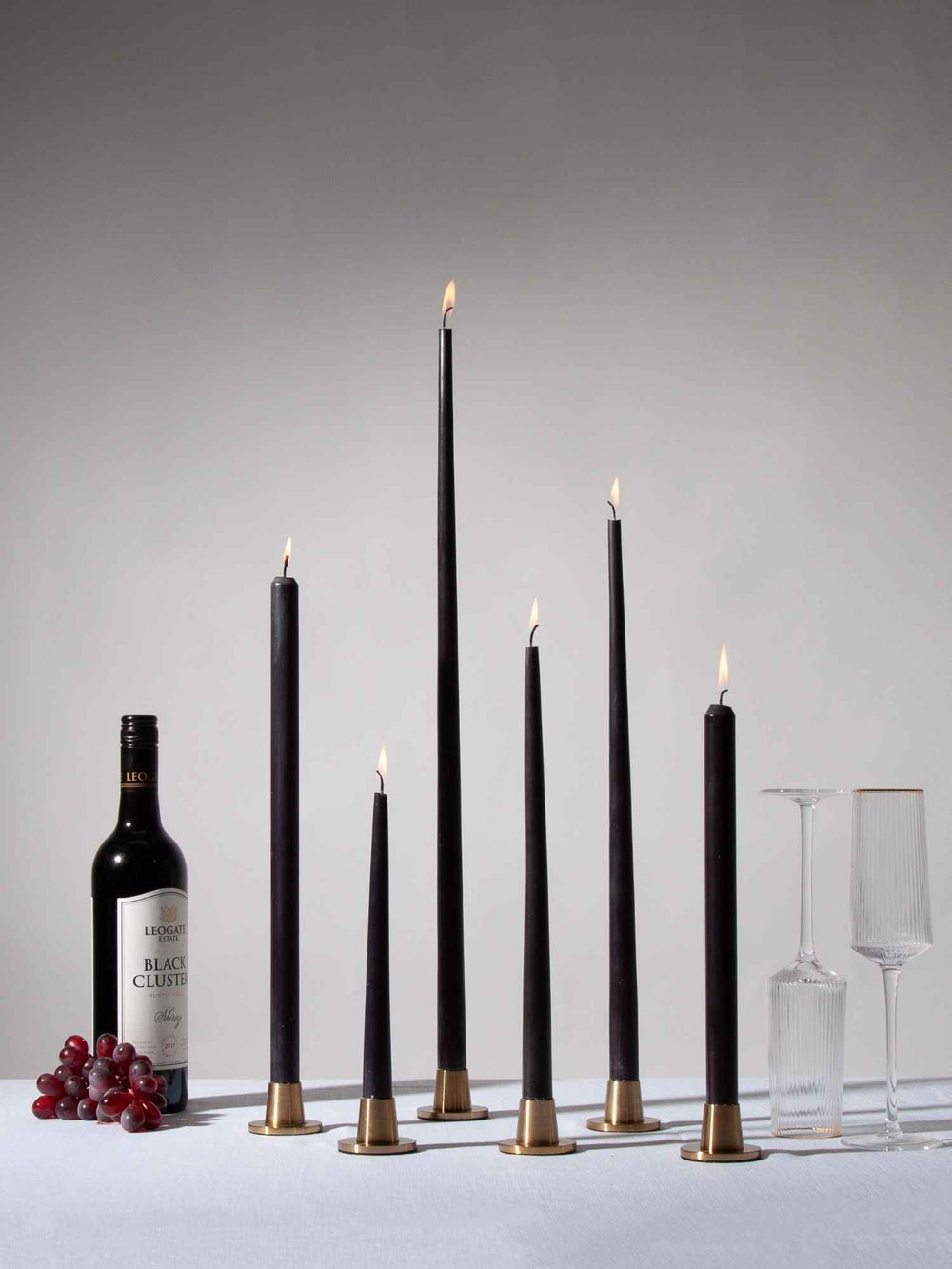 Black 35cm Taper Candles - Pack of 96