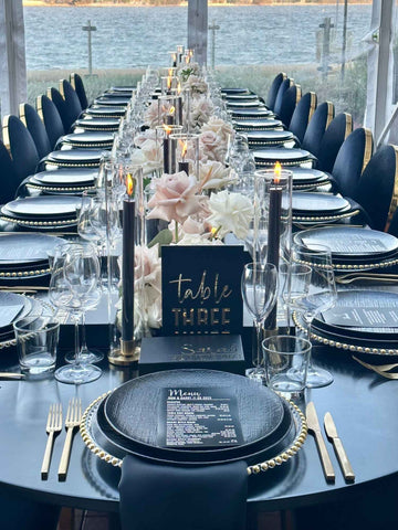 Black 35cm Taper Candles - Pack of 96