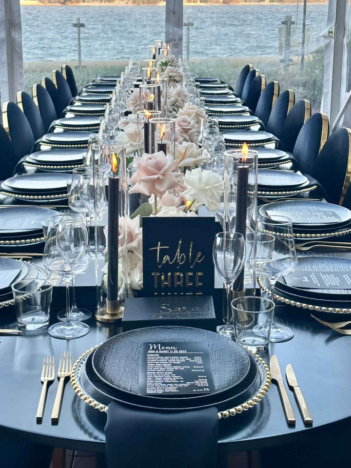 Black 35cm Taper Candles - Pack of 96