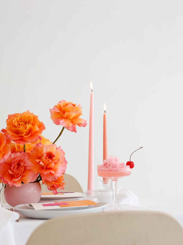 Blush Pink 35cm Taper Candles - Pack of 96