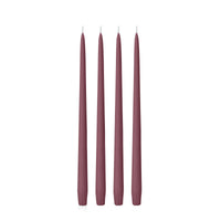 Burgundy 35cm Taper Candles