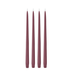 Burgundy 35cm Taper Candles Pack of 4