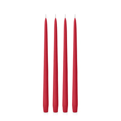 Chilli 35cm Taper Candles Pack of 4