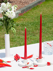 Chilli 35cm Taper Candles Pack of 4