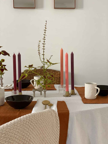 Coral Pink 35cm Taper Candles - Pack of 96