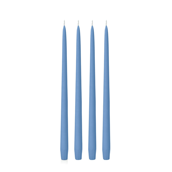 Dusty Blue 35cm Taper Candles - Pack of 96