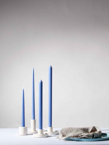 Dusty Blue 35cm Taper Candles - Pack of 96
