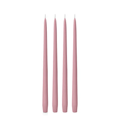 Dusty Pink 35cm Taper Candles Pack of 4
