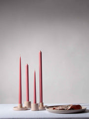 Dusty Pink 35cm Taper Candles Pack of 4