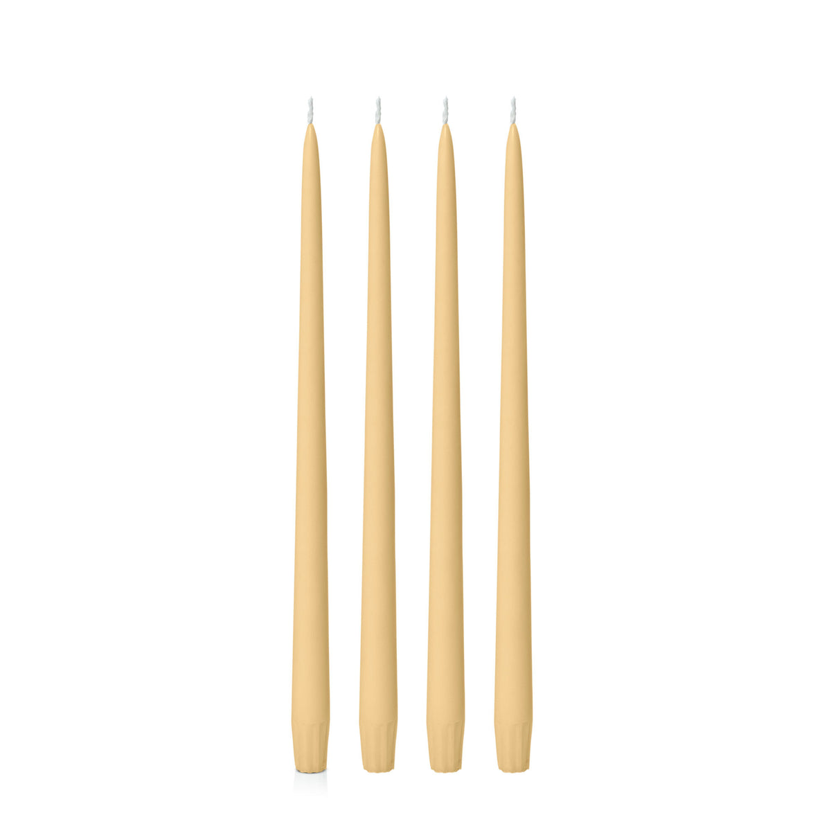 Gold 35cm Taper Candles Pack of 4