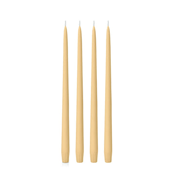 Gold 35cm Taper Candles - Pack of 96