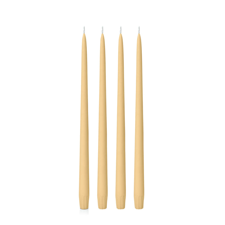 Gold 35cm Taper Candles - Pack of 96