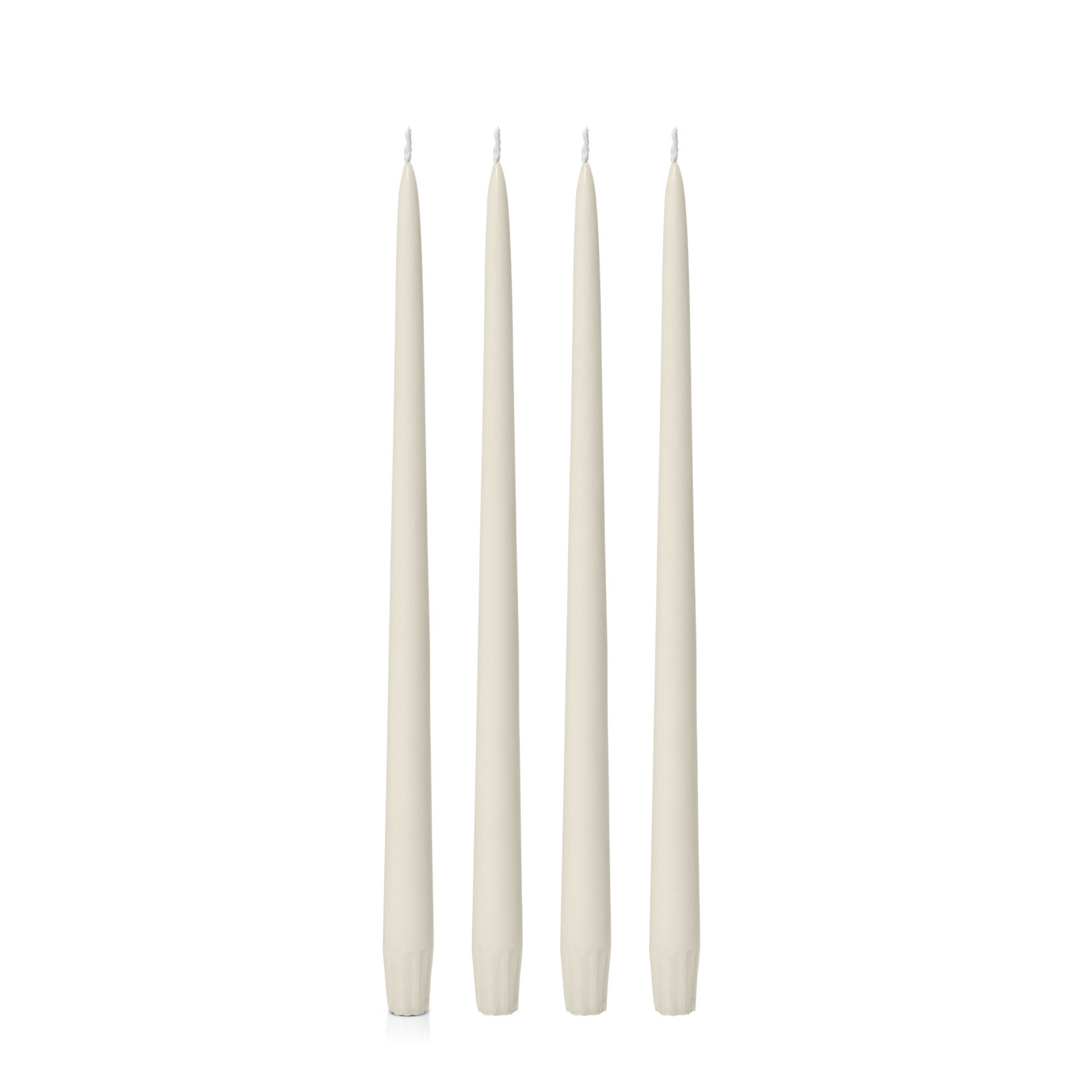 Ivory 35cm Taper Candles Pack of 4