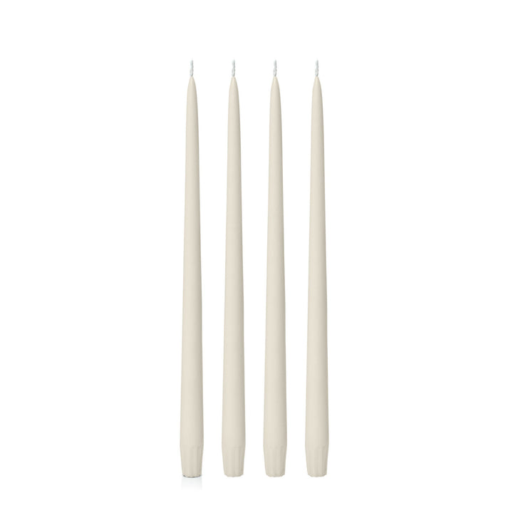 Ivory 35cm Taper Candles - Pack of 96
