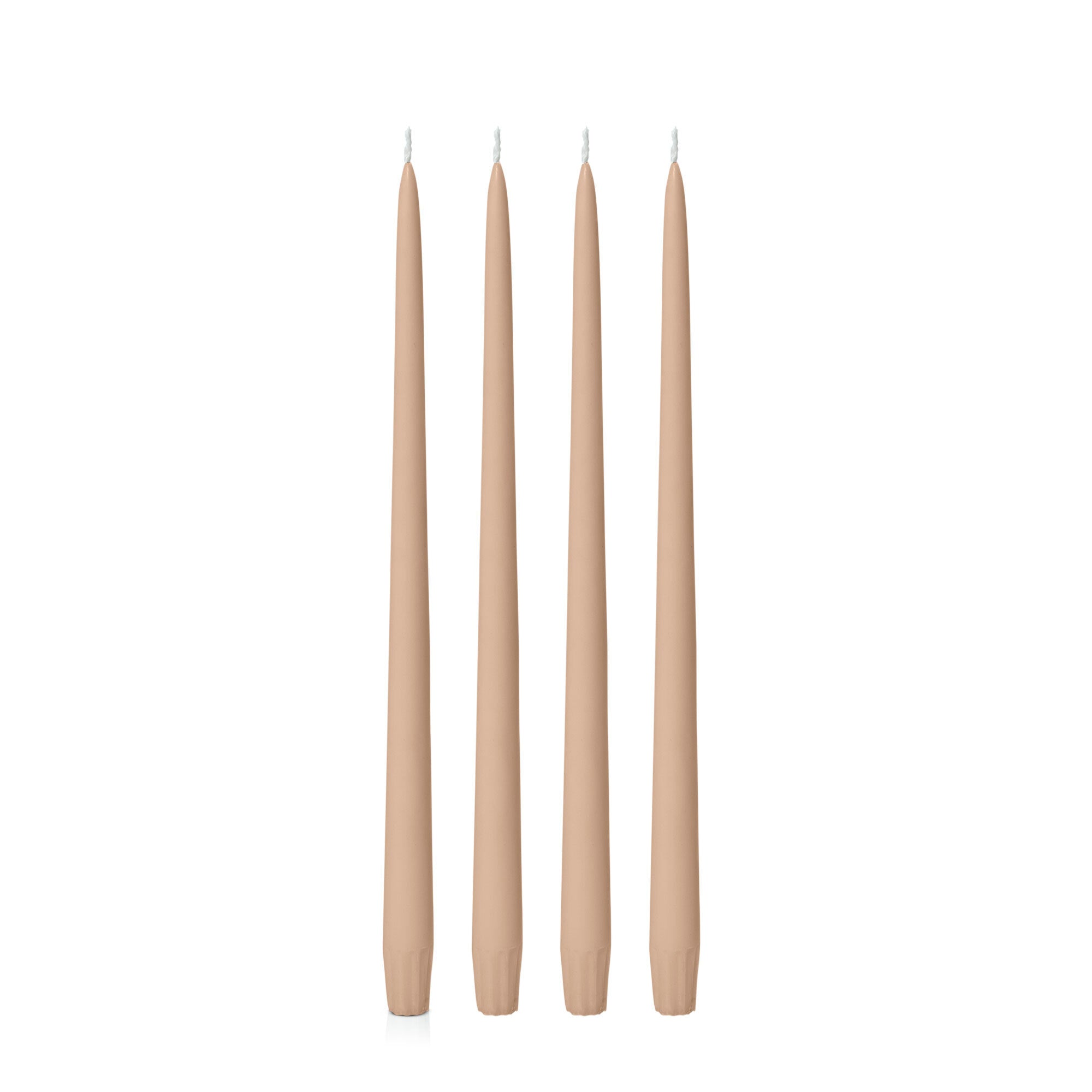 Latte 35cm Taper Candles Pack of 4