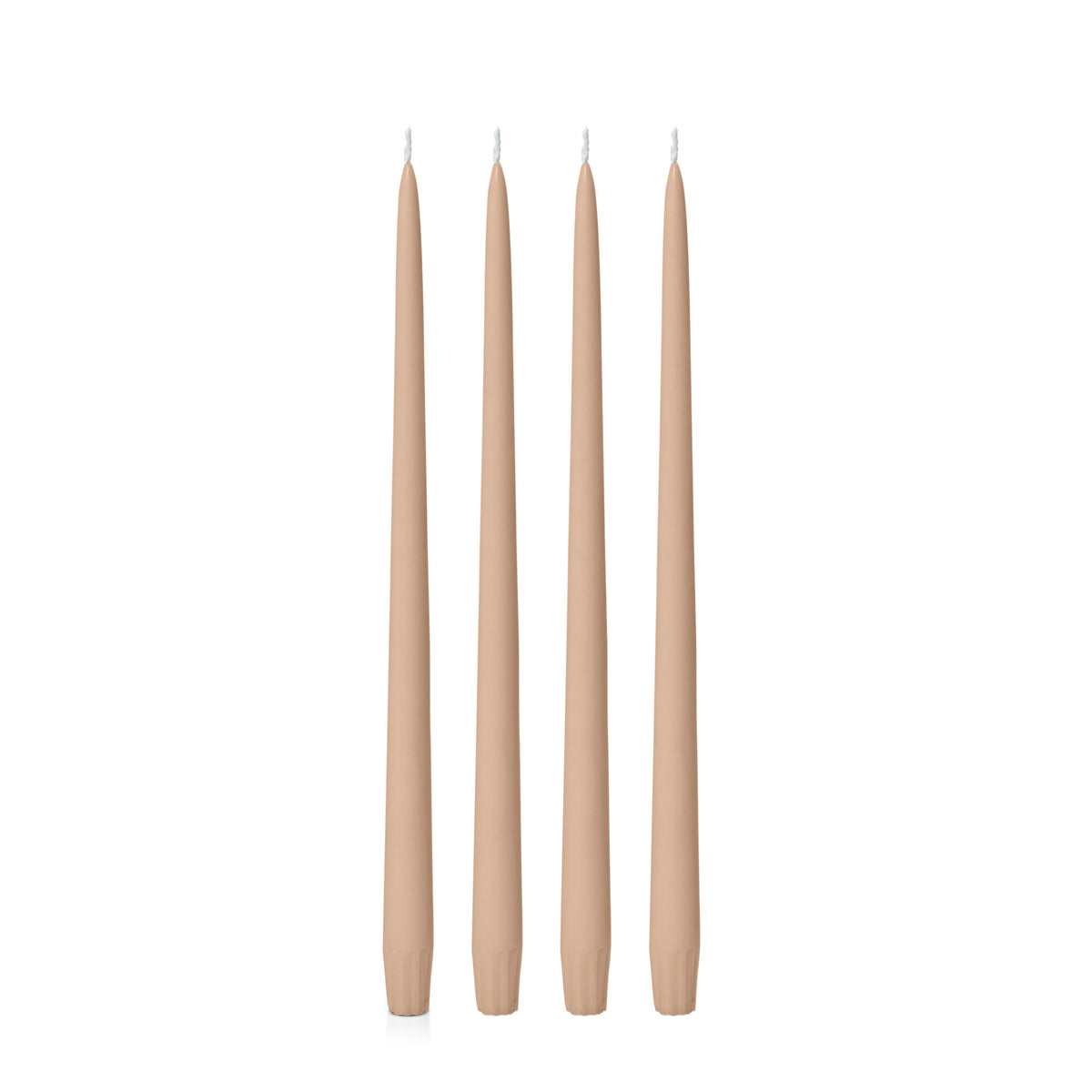 Latte 35cm Taper Candles Pack of 4