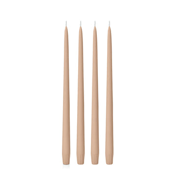 Latte 35cm Taper Candles - Pack of 96