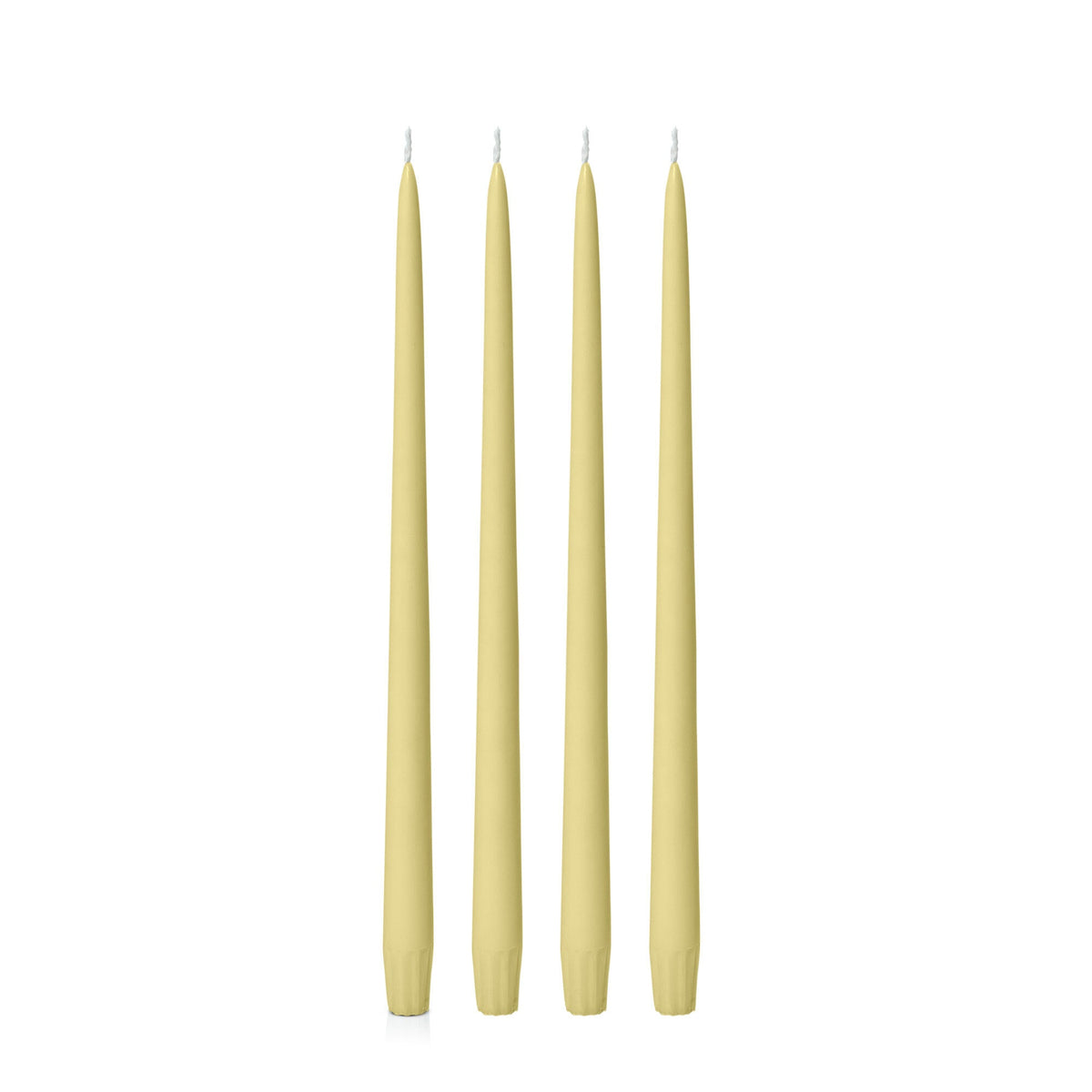 Lemon 35cm Taper Candles - Pack of 96
