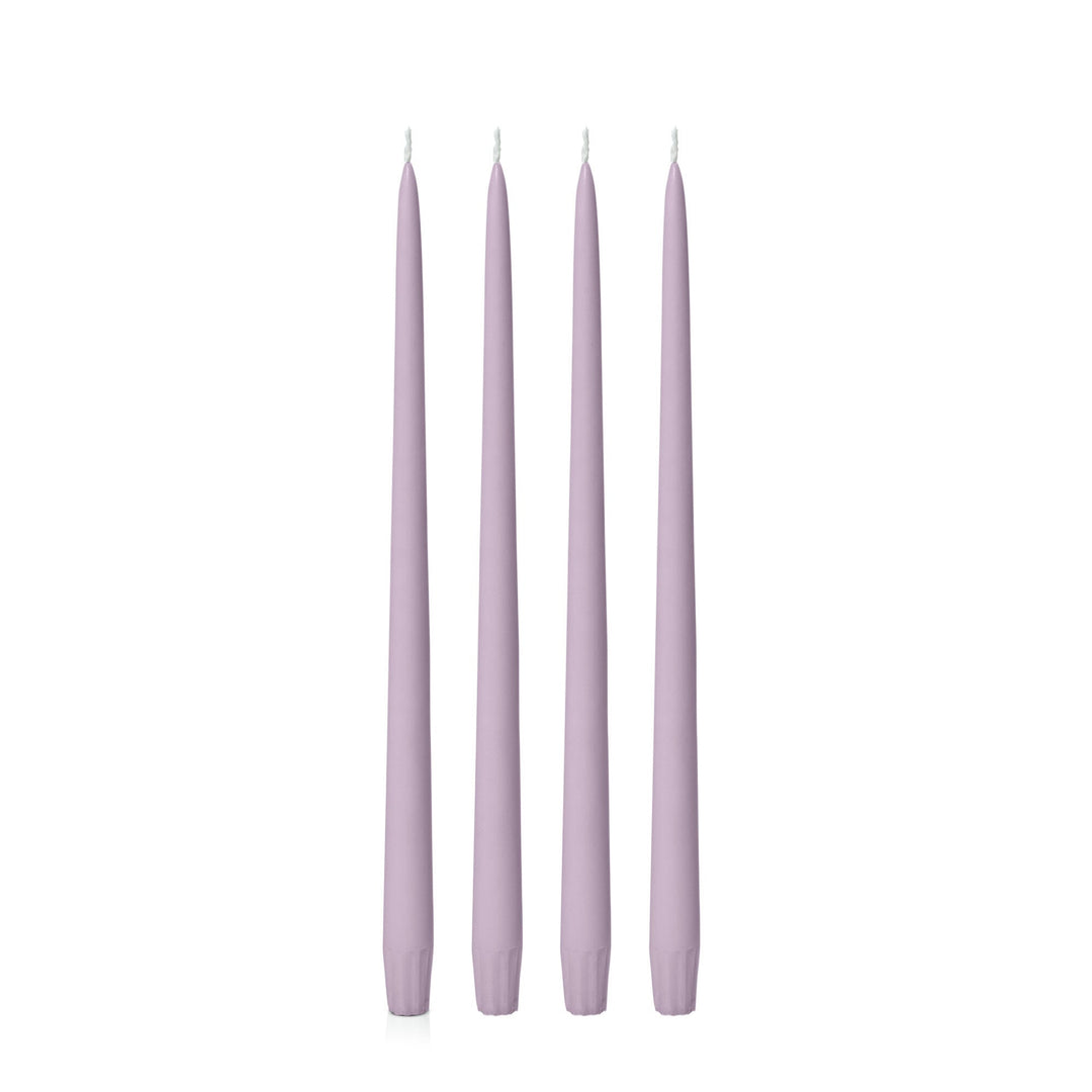 Lilac 35cm Taper Candles - Pack of 96