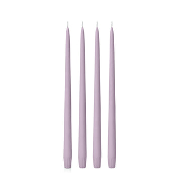 Lilac 35cm Taper Candles - Pack of 96