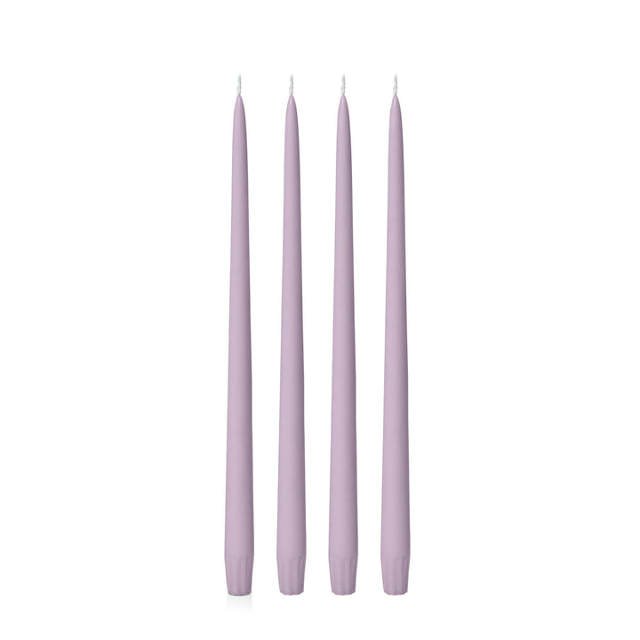 Lilac 35cm Taper Candles - Pack of 96
