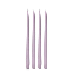 Lilac 35cm Taper Candles Pack of 4