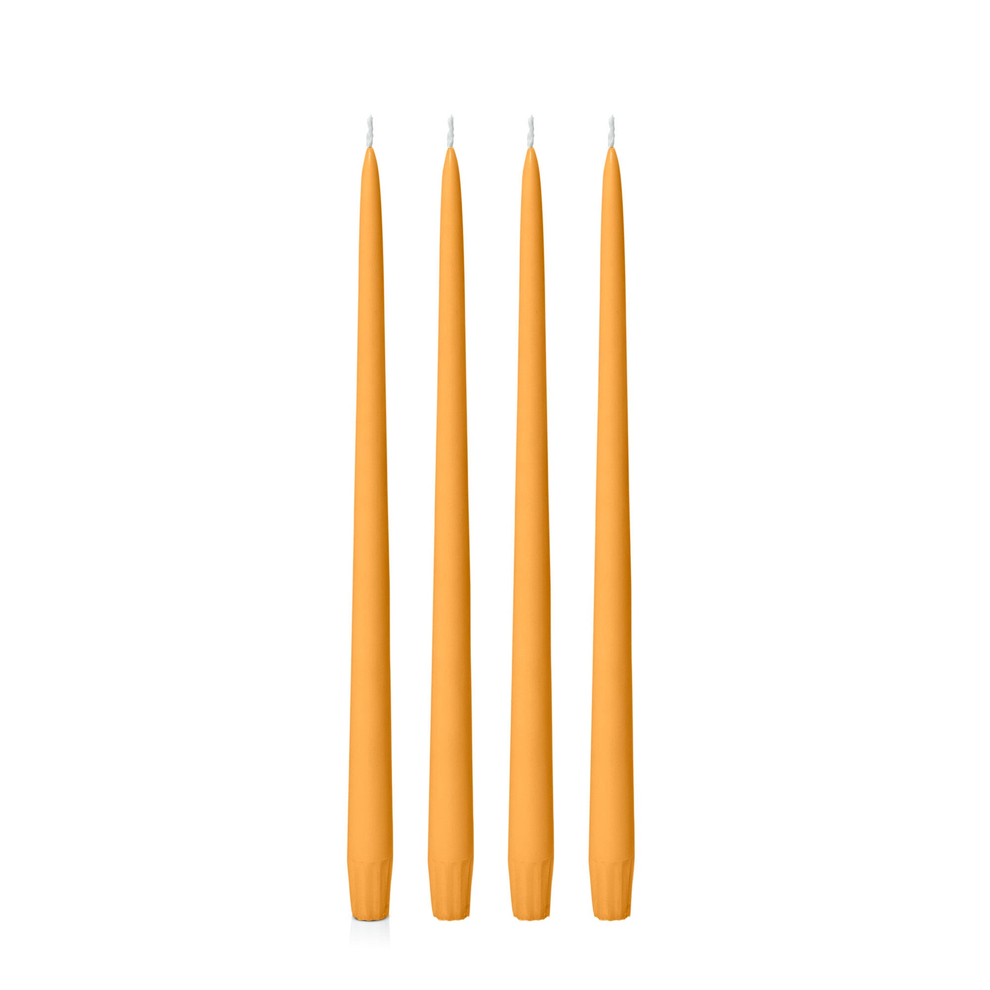 Orange 35cm Taper Candles Pack of 4