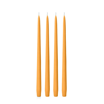 Orange 35cm Taper Candles - Pack of 96