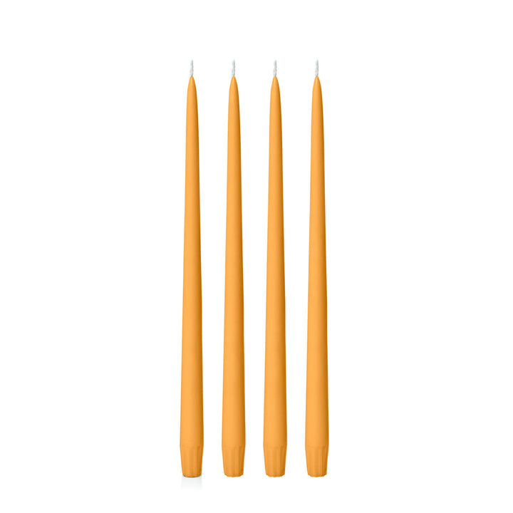 Orange 35cm Taper Candles - Pack of 96