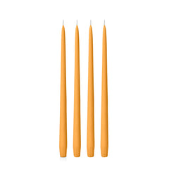Orange 35cm Taper Candles Pack of 4