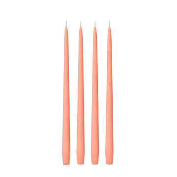 Peach 35cm Taper Candles - Pack of 96