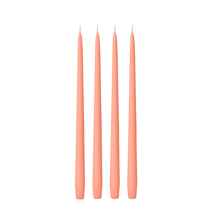 Peach 35cm Taper Candles - Pack of 96