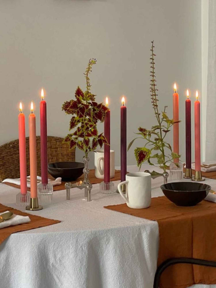 Plum 35cm Taper Candles - Pack of 96