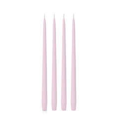 Pastel Pink 35cm Taper Candles Pack of 4