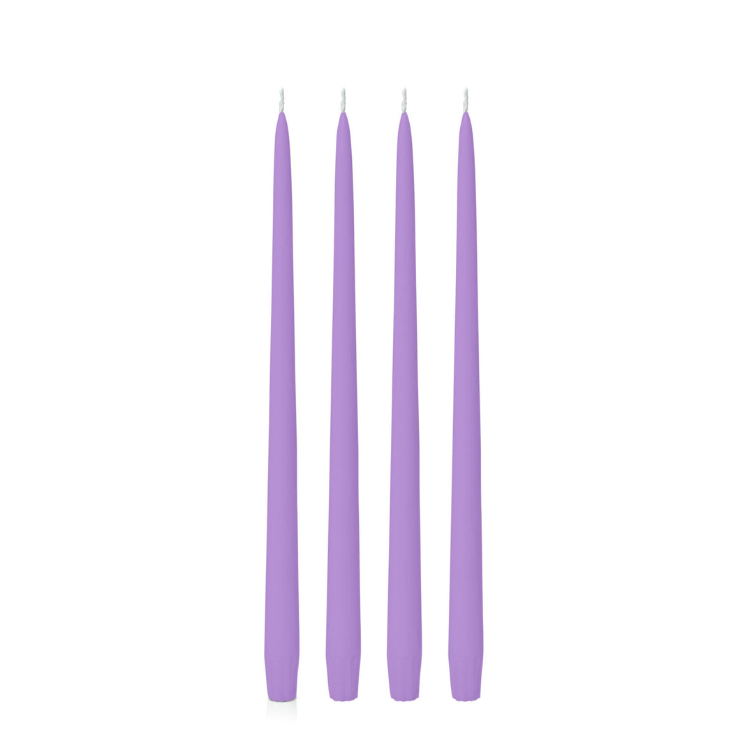 Purple 35cm Taper Candles - Pack of 96